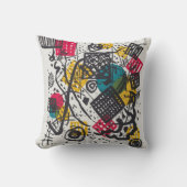 カンディンスキー小さな世界V抽象芸術 クッション (正面)