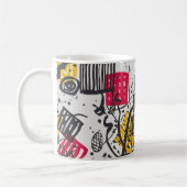 カンディンスキー小さな世界V抽象芸術 コーヒーマグカップ (左)