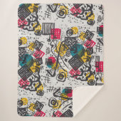 カンディンスキー小さな世界V抽象芸術 シェルパブランケット (正面)