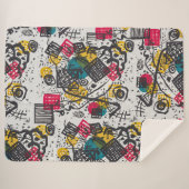 カンディンスキー小さな世界V抽象芸術 シェルパブランケット (正面(横))