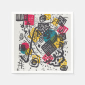 カンディンスキー小さな世界V抽象芸術 スタンダードカクテルナプキン (正面)