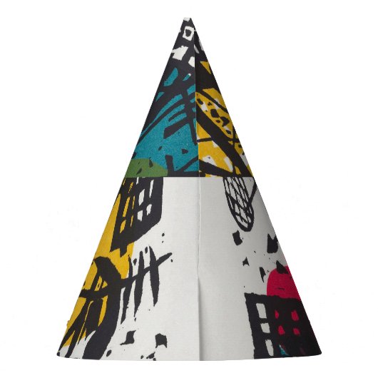 カンディンスキー小さな世界V抽象芸術 パーティーハット (裏面)