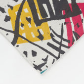 カンディンスキー小さな世界V抽象芸術 フリースブランケット (角)