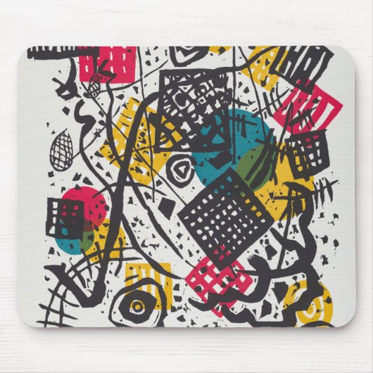 カンディンスキー小さな世界V抽象芸術 マウスパッド (正面)