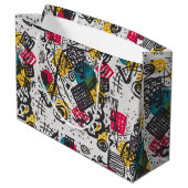 カンディンスキー小さな世界V抽象芸術 ラージペーパーバッグ (裏面アングル)