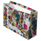 カンディンスキー小さな世界V抽象芸術 ラージペーパーバッグ (正面アングル)