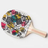 カンディンスキー小さな世界V抽象芸術 卓球ラケット (横)