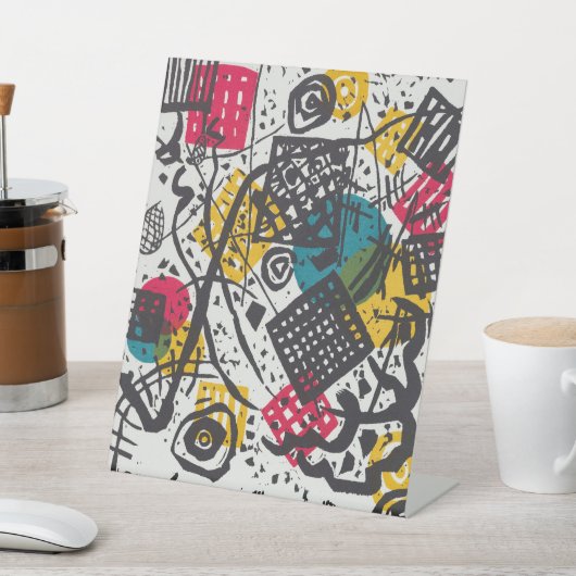 カンディンスキー小さな世界V抽象芸術 台座サイン (インサイチュ)