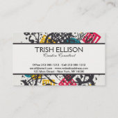 カンディンスキー小さな世界V抽象芸術 名刺 (裏面)