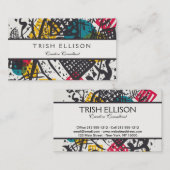 カンディンスキー小さな世界V抽象芸術 名刺 (正面/裏面)