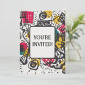 カンディンスキー小さな世界V抽象芸術 招待状 (スタンド正面)