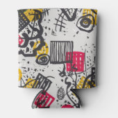 カンディンスキー小さな世界V抽象芸術 缶クーラー (正面)