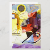 カンディンスキー抽象画 黄色 赤 青 便箋 (正面/裏面)