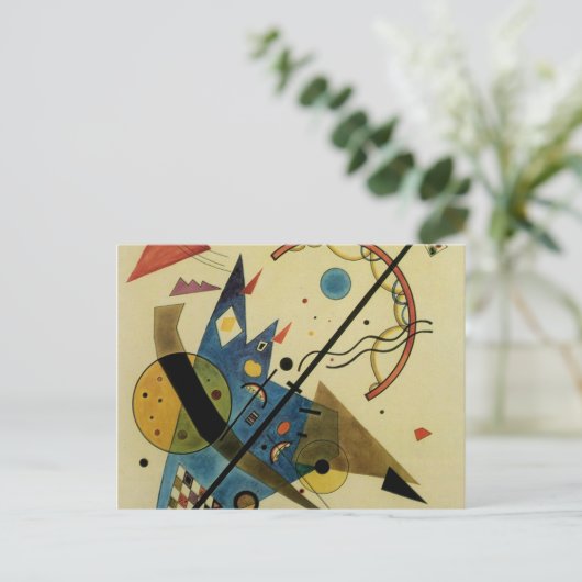 カンディンスキー抽象的な円形の図形 ポストカード (スタンド正面)