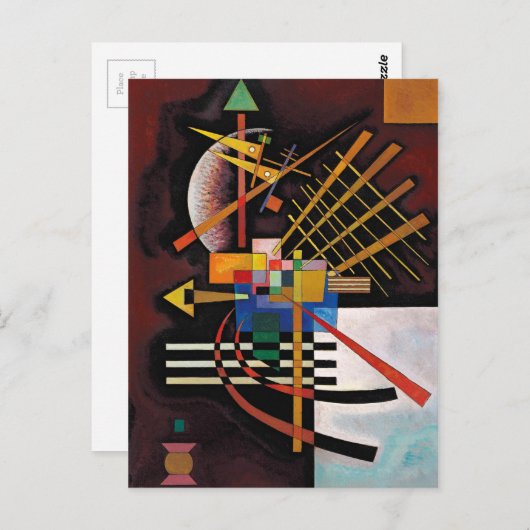 カンディンスキー抽象絵画 クラシックアート ポストカード (正面/裏面)