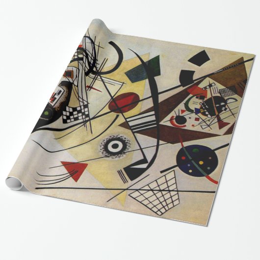 カンディンスキー抽象芸術アートトランスバーシティライン ラッピングペーパー (アンロールド)