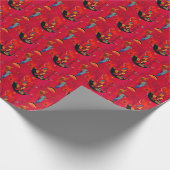 カンディンスキー抽象芸術アートレッドブルーカラフルイエロー ラッピングペーパー (角)