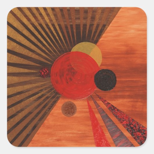 カンディンスキー抽象芸術アート スクエアシール (正面)