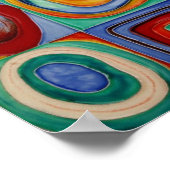 カンディンスキー抽象芸術アート ポスター (角)