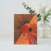 カンディンスキー抽象芸術アート ポストカード (スタンド正面)