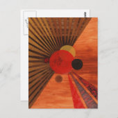 カンディンスキー抽象芸術アート ポストカード (正面/裏面)