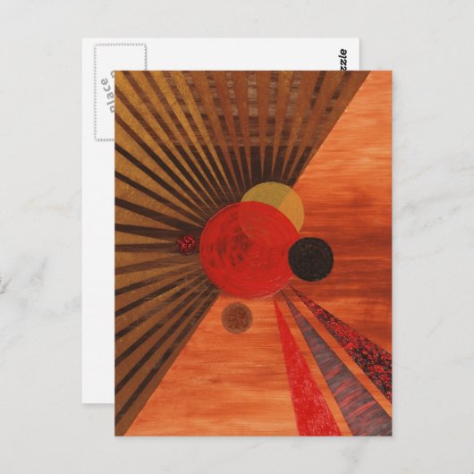 カンディンスキー抽象芸術アート ポストカード (正面/裏面)