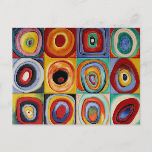カンディンスキー抽象芸術アート ポストカード (正面)