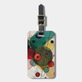 カンディンスキー抽象芸術サークル荷物旅行バッグラベル ラゲッジタグ (正面縦)