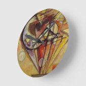 カンディンスキー抽象芸術サークル ラウンド壁時計 (傾斜)