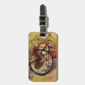 カンディンスキー抽象芸術サークル ラゲッジタグ (正面縦)
