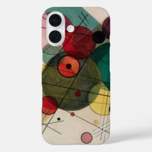 カンディンスキー抽象芸術サークル iPhone 16ケース