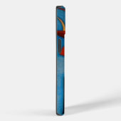 カンディンスキー抽象芸術ブルーオレンジアート絵を描 Case-Mate iPhoneケース (裏面 / 右)