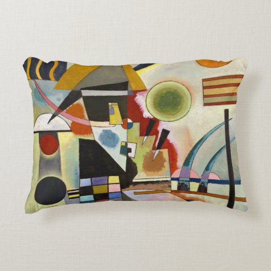 カンディンスキー抽象芸術作品 アクセントクッション (正面)