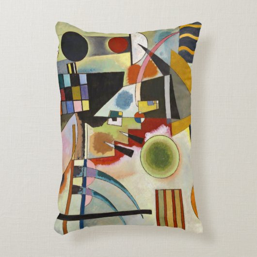 カンディンスキー抽象芸術作品 アクセントクッション (正面(垂直))