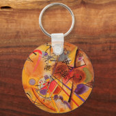 カンディンスキー抽象芸術作品 キーホルダー (正面)
