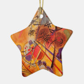 カンディンスキー抽象芸術作品 セラミックオーナメント (左)