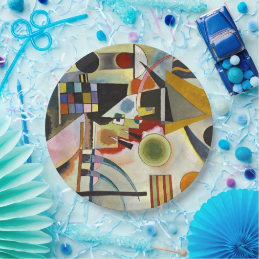 カンディンスキー抽象芸術作品 ペーパープレート (パーティー)