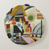 カンディンスキー抽象芸術作品 ラウンドクッション (裏面)