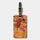 カンディンスキー抽象芸術作品 ラゲッジタグ (正面縦)