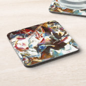 カンディンスキー抽象芸術組成物VI コースター (左側)