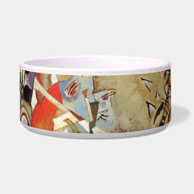 カンディンスキー抽象芸術組成絵画物 ボウル (正面)