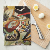 カンディンスキー抽象芸術組成 キッチンタオル (四つ折り)