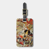 カンディンスキー抽象芸術組成 ラゲッジタグ (正面縦)