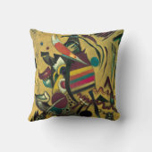 カンディンスキー抽象芸術絵画ポイント クッション (裏面)