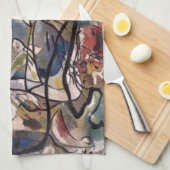 カンディンスキー抽象芸術 キッチンタオル (四つ折り)