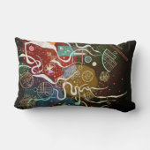 カンディンスキー抽象芸術「ムーブメントI」 ランバークッション (裏面)