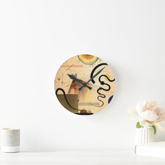 カンディンスキー抽象芸術 ラウンド壁時計 (ホーム)