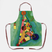 カンディンスキー数々のカラーの三角形 エプロン (正面)
