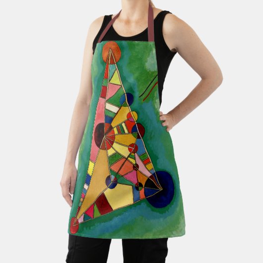 カンディンスキー数々のカラーの三角形 エプロン (インサイチュ)