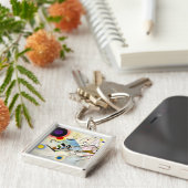 カンディンスキー構図8 キーホルダー (側面)